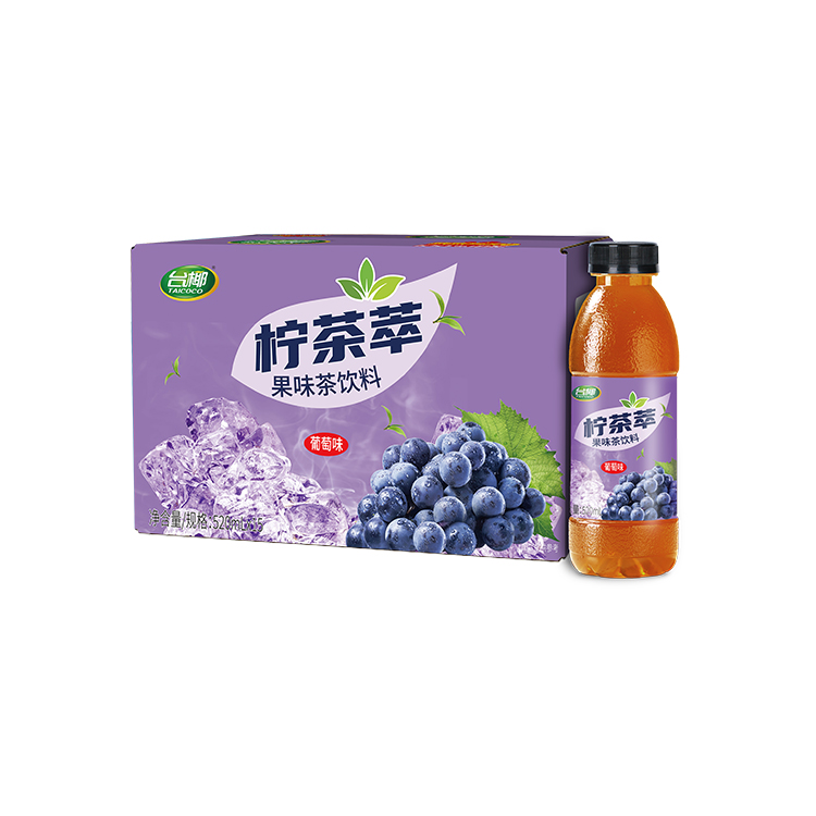 臺椰葡萄味檸檬茶飲料520ml*15