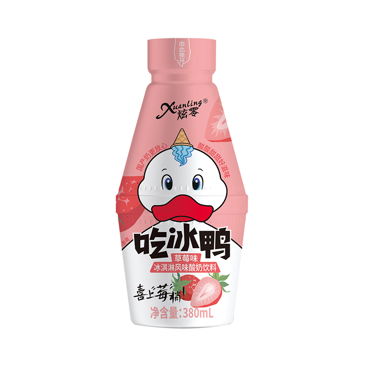 草莓味冰淇淋酸奶380ml