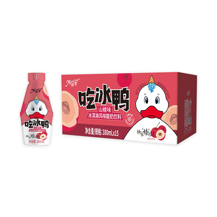 山楂味冰淇淋酸奶380ml*15